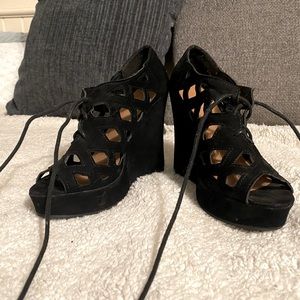 COPY - High heels with cute cut outs & laces